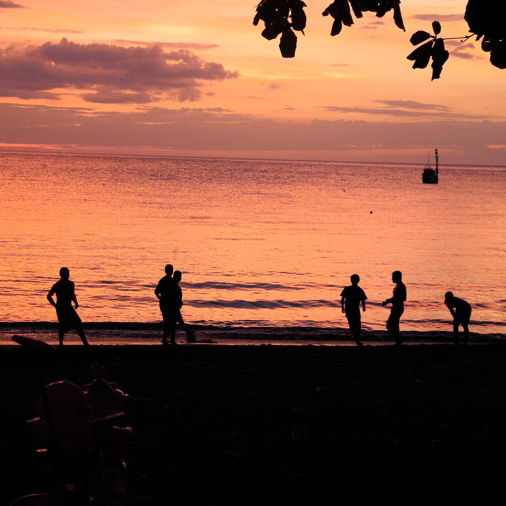 Playing Soccer in Playas del Coco during educational summer program Costa Rica summer school