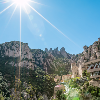 Barcelona spain montserrat monastery