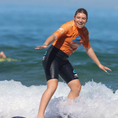 Surfing in Biarritz